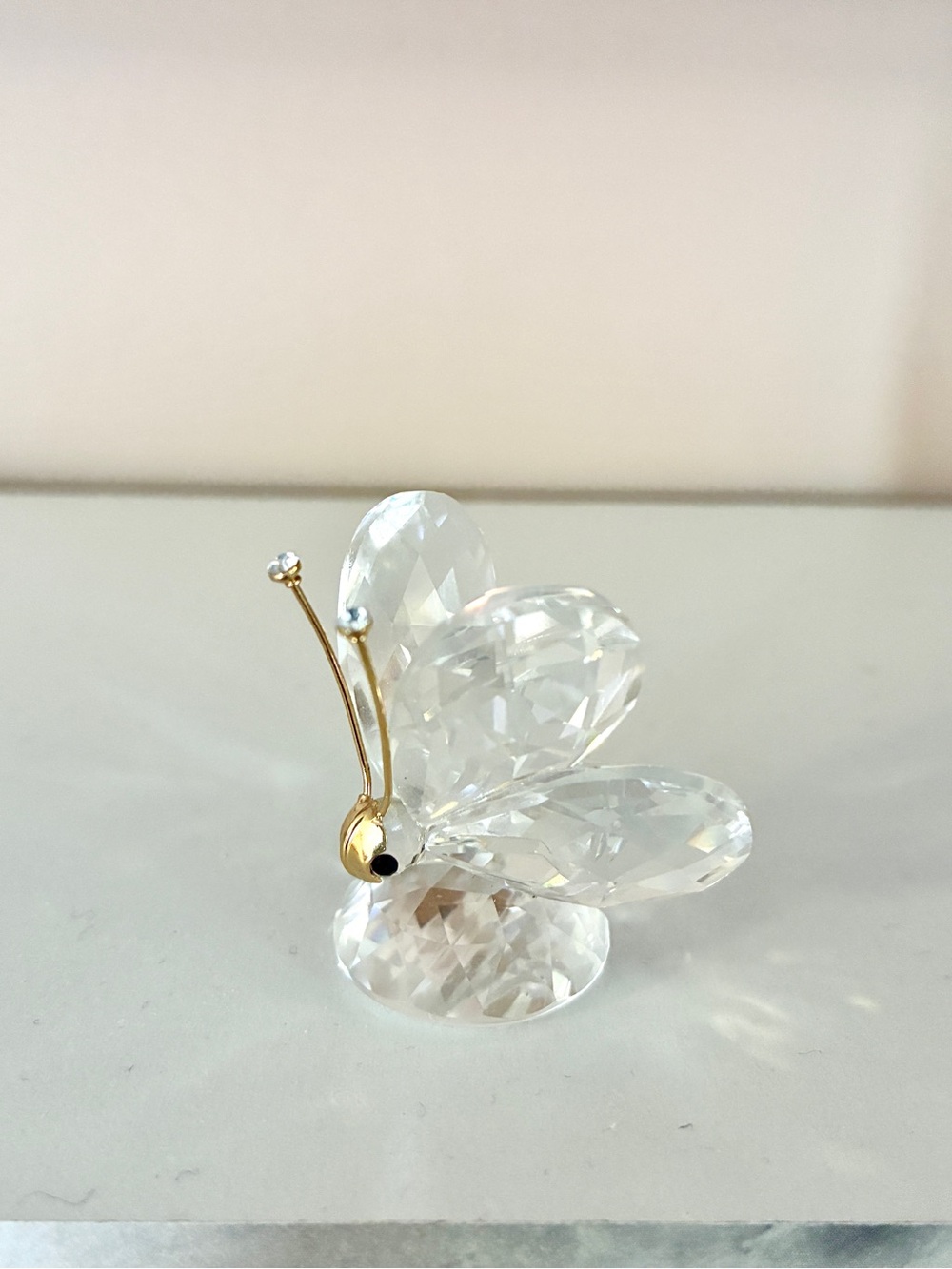 Swarovski Crystal Butterfly Figurine with Gold Mask - Picture 6 of 7